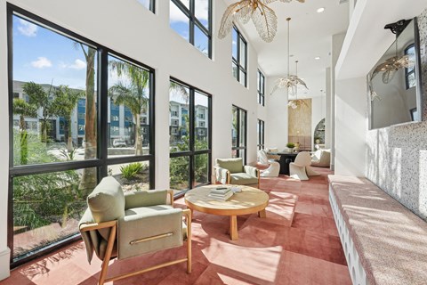 Clubhouse with Lounging Areas