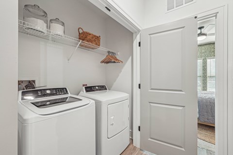Laundry Room with Full-size Washer and Dryer