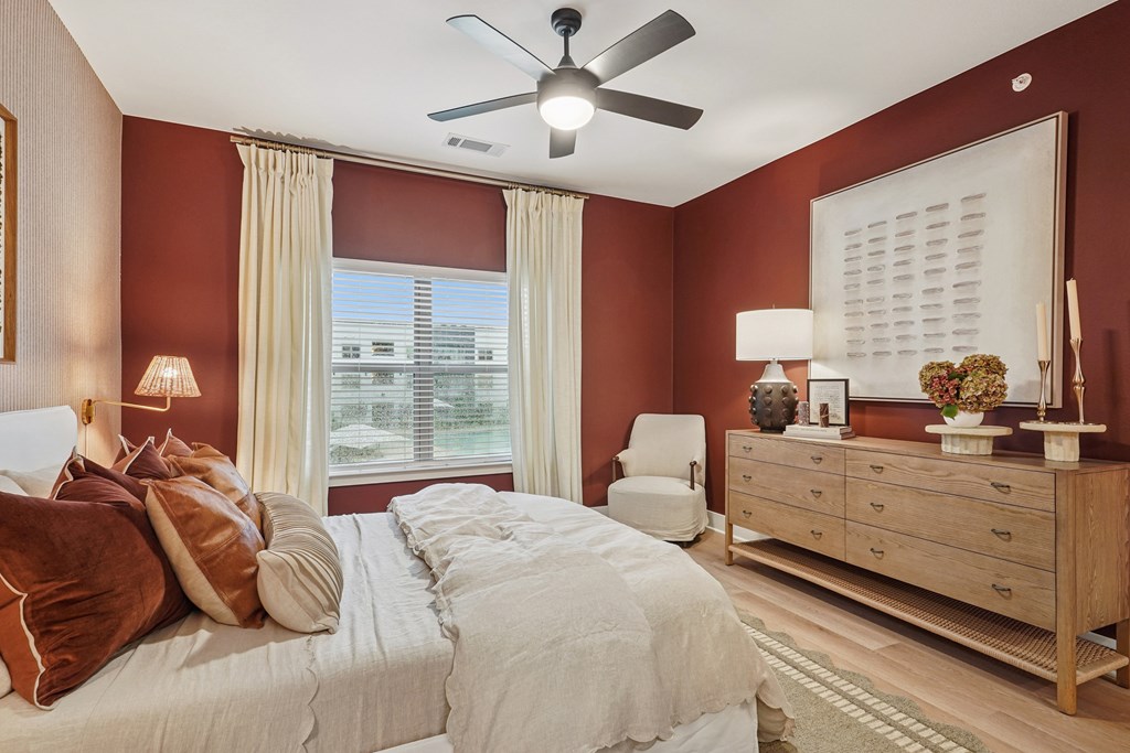 Large Bedroom with Window and Bathroom Access