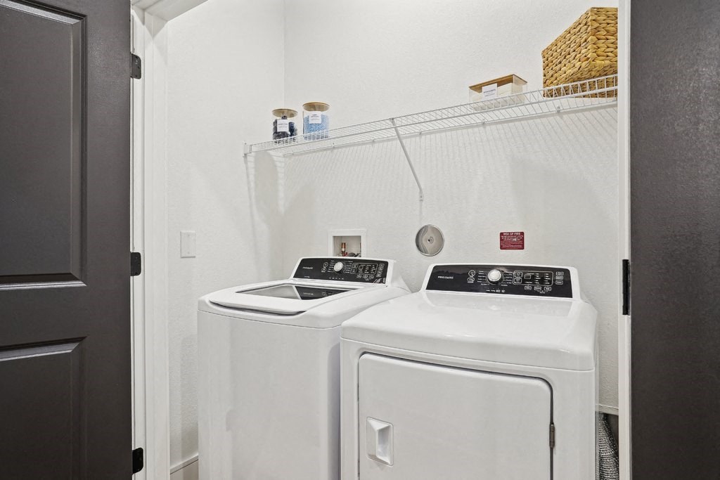 Laundry Room with Washer and Dryer
