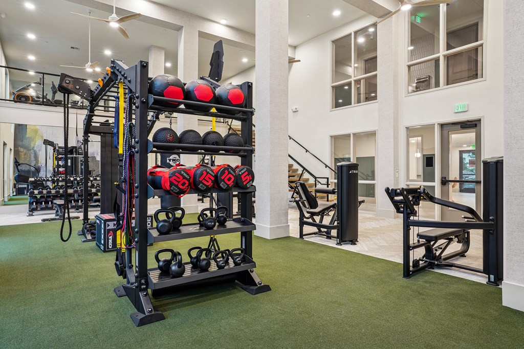 24 Hour Fitness Center with Cardio, Resistance Training, Free Weights and Dedicated Yoga Room