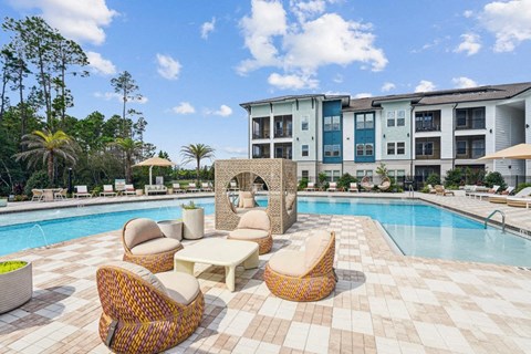 Saltwater Pool with Sundeck, Cabanas, & Grilling
