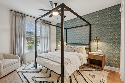 Large Bedroom with Window and Bathroom Access