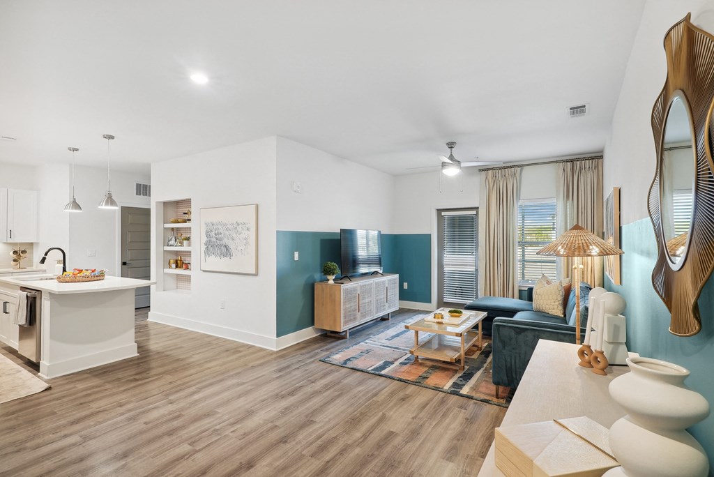 Kitchen & Living Room