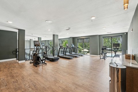 Two-Story Fitness Center with Cardio, Resistance & Free Weights