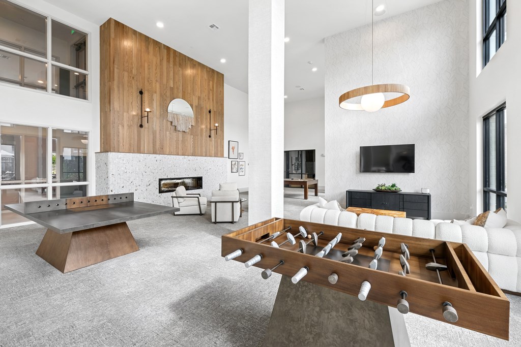 Clubhouse with Billiards, Ping Pong, & Foosball