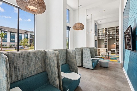 Clubhouse with Lounging Areas