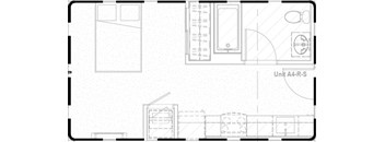 A floor plan of a unit A4-R-S is shown.
