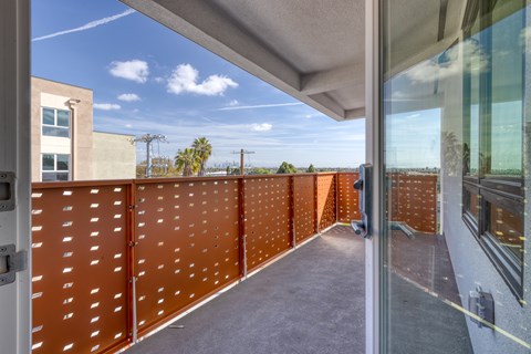Private balcony in every apartment home