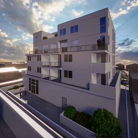 Rear view of property