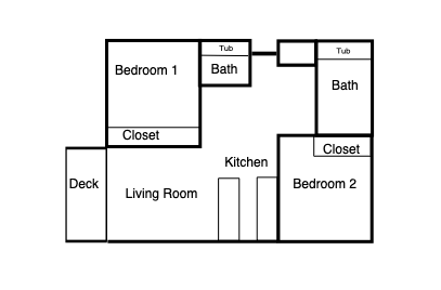Alternate 1 Bedroom Floor Plan - Photo Gallery