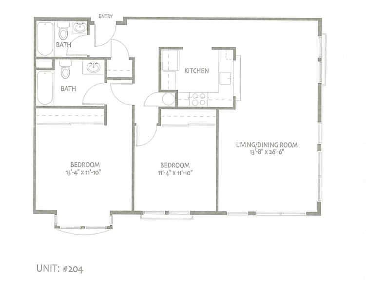 Floor Plan Unit 204
