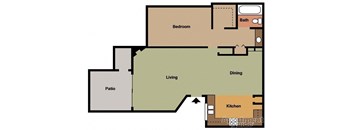 two bedroom floor plan | the madison at ballston station