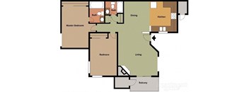 a floor plan of a house
