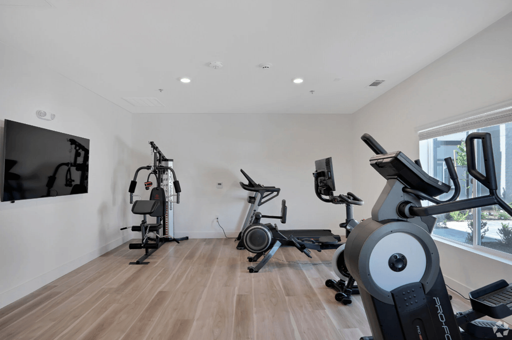 the gym is equipped with state of the art gym equipment