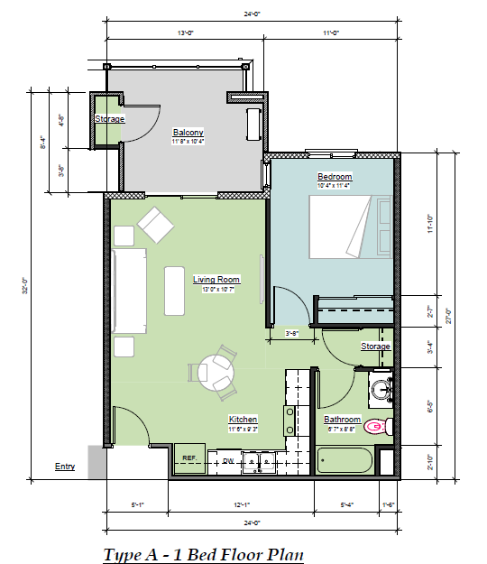 a floor plan of a small house