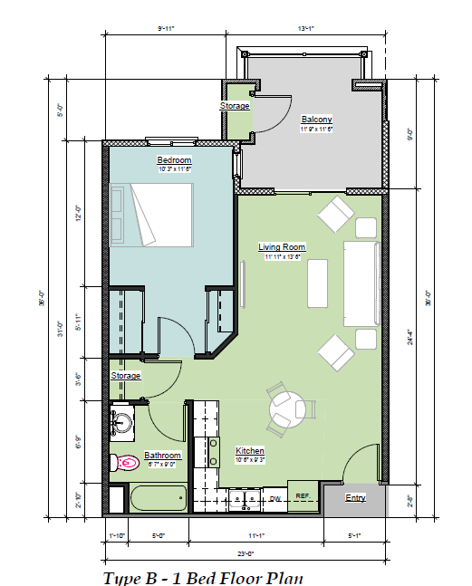 a floor plan of a small house