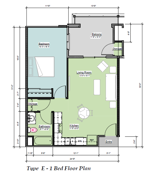 a floor plan of a small house