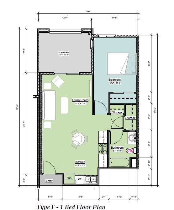 a floor plan of a small house
