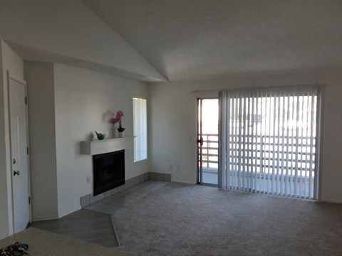 living room and balcony