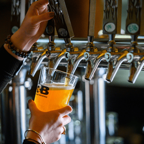 Close to Restaurants & Breweries, Local & National