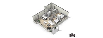 2 Bedroom 1 Bath Carriage