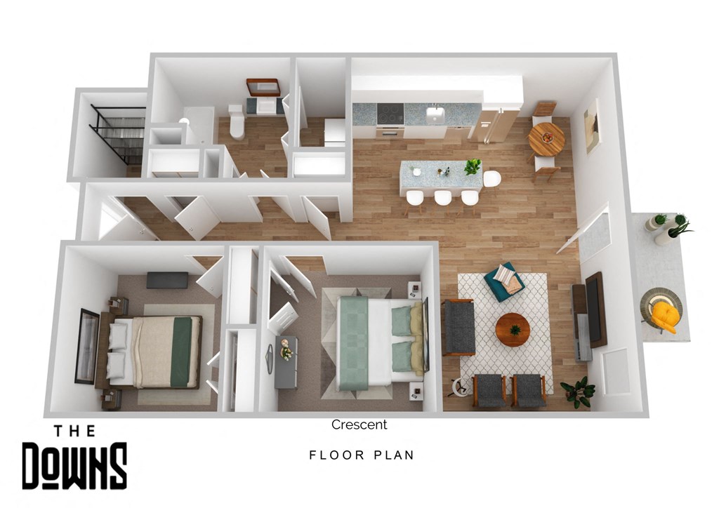 the falls floor plan  1 bedroom floor plan with baths