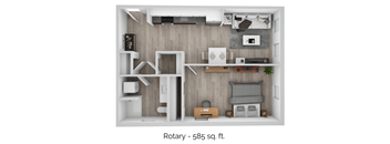 a 2103 sq ft floor plan with a bedroom and a living room