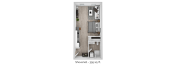 a 1 bedroom floor plan  sweeney  980 sq ft