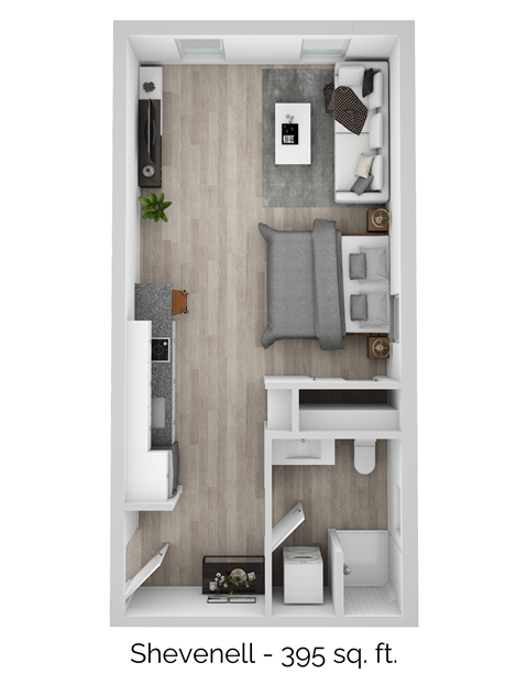 a 1 bedroom floor plan  sweeney  980 sq ft