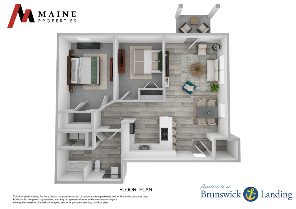 a 1 bedroom floor plan  brunswick  980 sq ft
