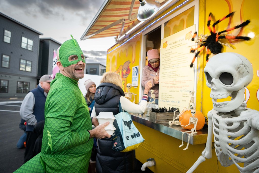 Serving up spooky snacks with a side of scales — Halloween dinner at its finest!