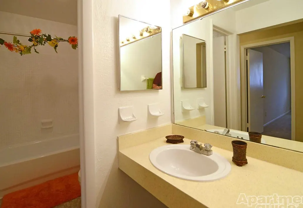 Bathroom at Red Bay Apartment Complex, Florida