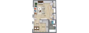 3D Lake Studio Model floor plan - GSJ