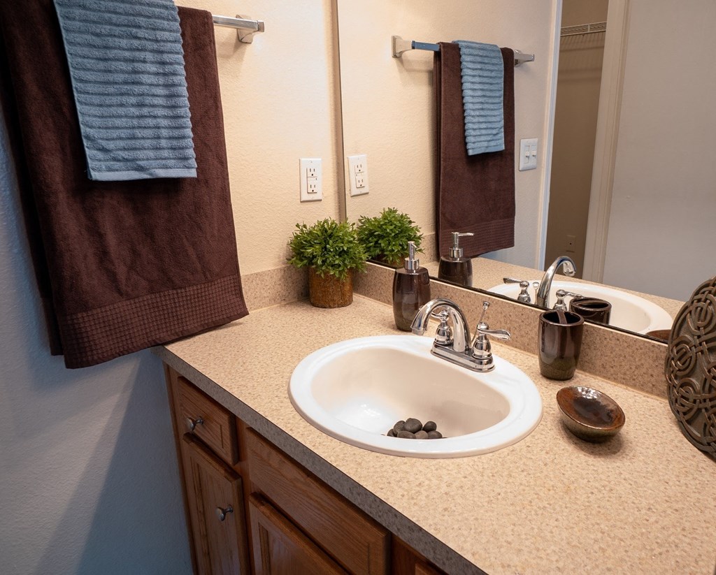 Bathroom interior at  Northlake Apartments, Jacksonville FL
