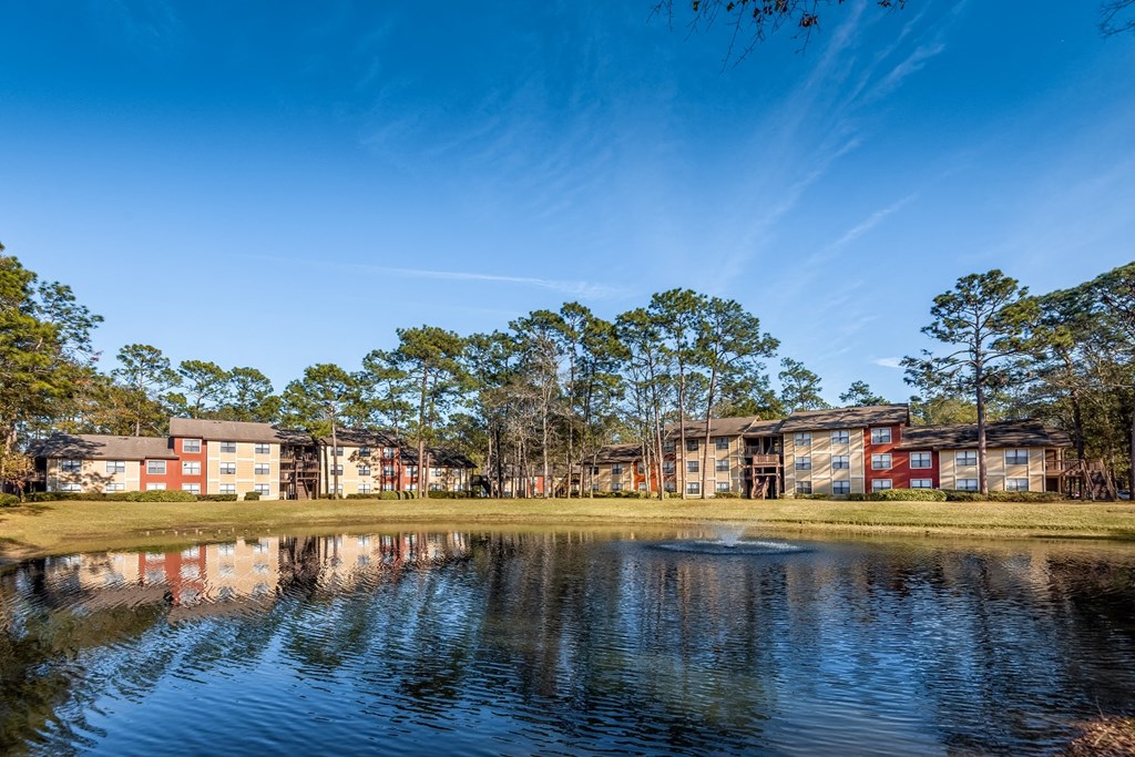 Lake view side at at Northlake Apartments, Jacksonville FL