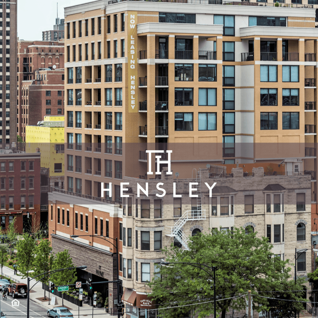 1 Bedroom and 2 bedroom apartments at Hensley Chicago, Chicago, Illinois