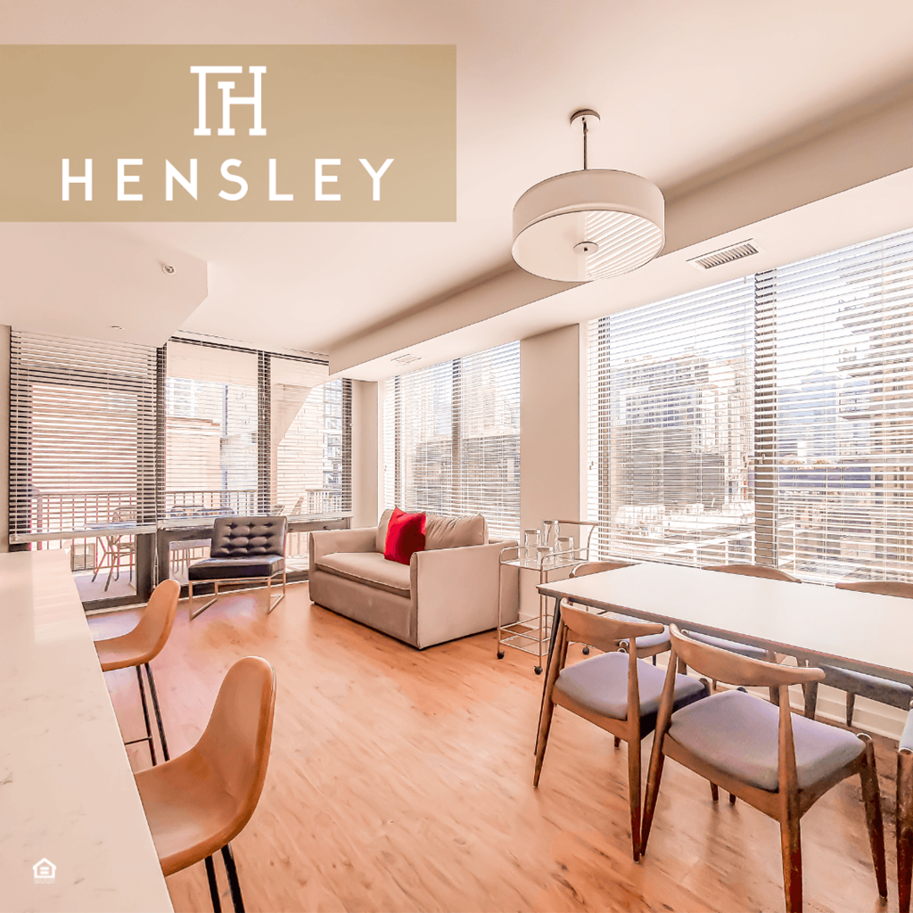 Modern Living Room  at The Hensley Apartments, Chicago, 60654
