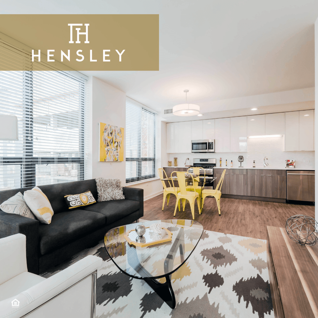 Open kitchen luxury apartments at Hensley Chicago, Chicago, 60654