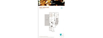 2 Bedroom 2 Bathroom floor plan Fat Hensley Chicago, Chicago, 60654