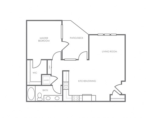 a floor plan of a bedroom apartment
