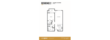 a floor plan of the residence 2