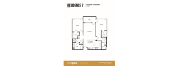a floor plan of the residence 7