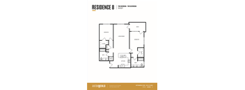 a floor plan of the residence 8