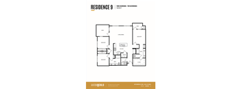 a floor plan of the residence 9