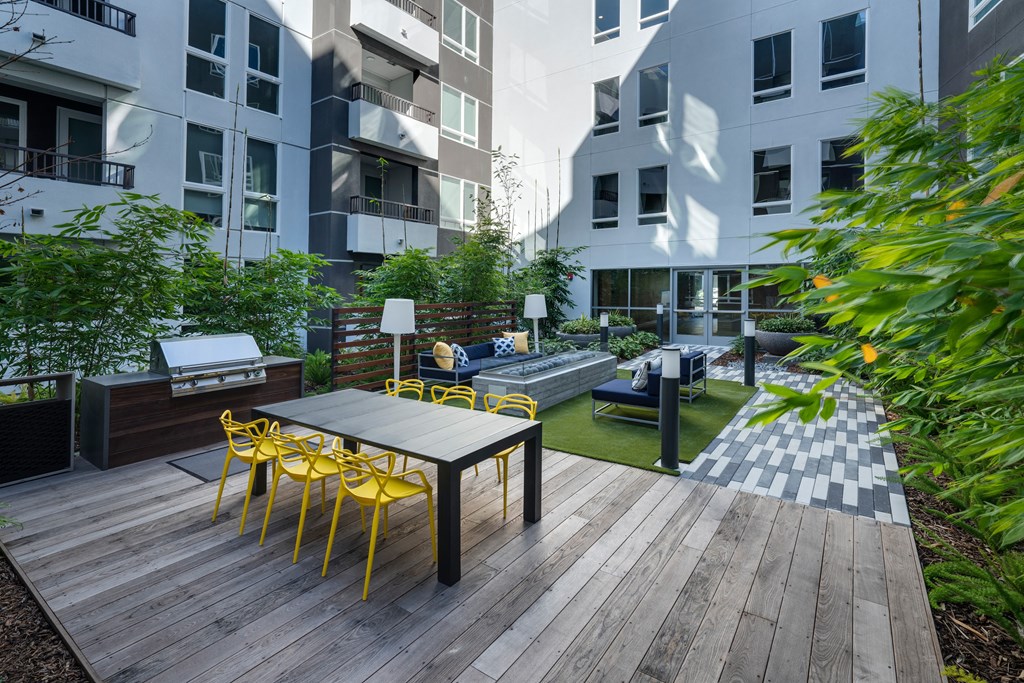 outdoor picnic courtyard fire pit barbecue