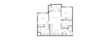 the illustration of the 2500 sq ft floor plan