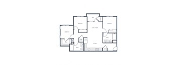 a floor plan of a residence with a mix of different floor plans