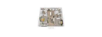 2 BR Floor Plan at Sage Springs, Kentucky, 42710