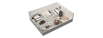 2 bed 1 bath - 850 sq ft at Caballo Crossing, Lexington, KY, 40511